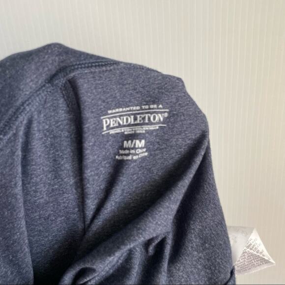 Pendleton navy blue heather leggings “crater lake” detail stitching - Picture 11 of 11